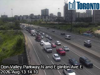 Don Valley Parkway near Eglinton Avenue