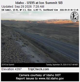 Idaho - US95 at Ion Summit SB