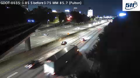 GDOT-0035: I-85 S before I-75 MM 85.7 (Fulton)