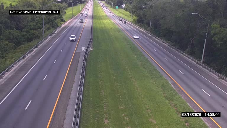 I-295 W btwn US-1 / Pritchard Rd