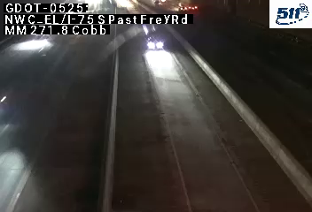 GDOT-0525: I-75 S past FreyRd MM 271.8 (Cobb)