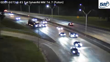 GDOT-0073: I-85 S at SylvanRd MM 74.7 (Fulton)