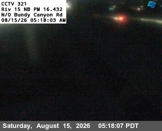 I-15 : (321) North of Bundy Canyon Road