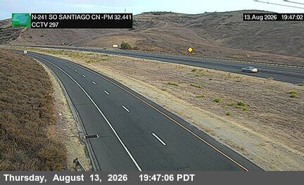 SR-241 : (297) 230 Meters SO Santiago Canyon Road Overcross
