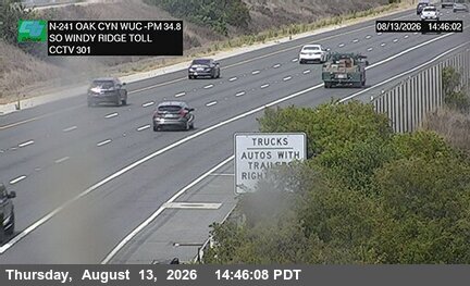 SR-241 : (301) Oak 2000 Meters South of Windy Ridge Toll Plaza