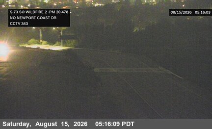 SR-73 : (343) North of Newport Coast Drive