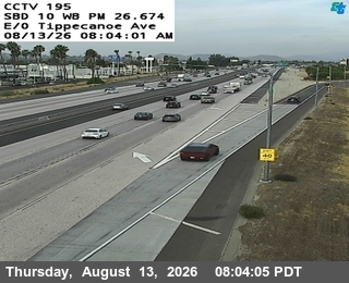 I-10: (195) E/O TIPPECANOE