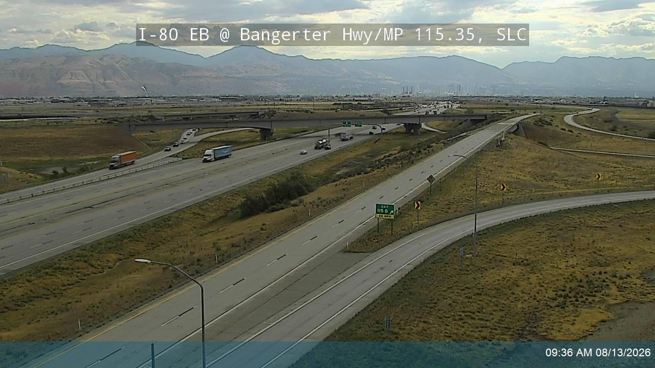 I-80 EB @ Bangerter Hwy / 4000 W / SR-154 / MP 115.35, SLC