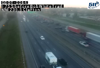 GDOT-0064: I-75 S before BobWhiteTrail MM 235.5 (Clayton)