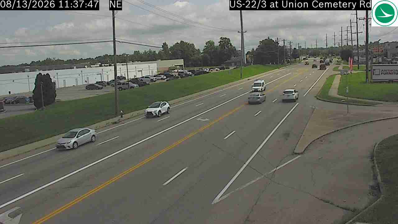 US-22/3 at Union Cemetery Rd