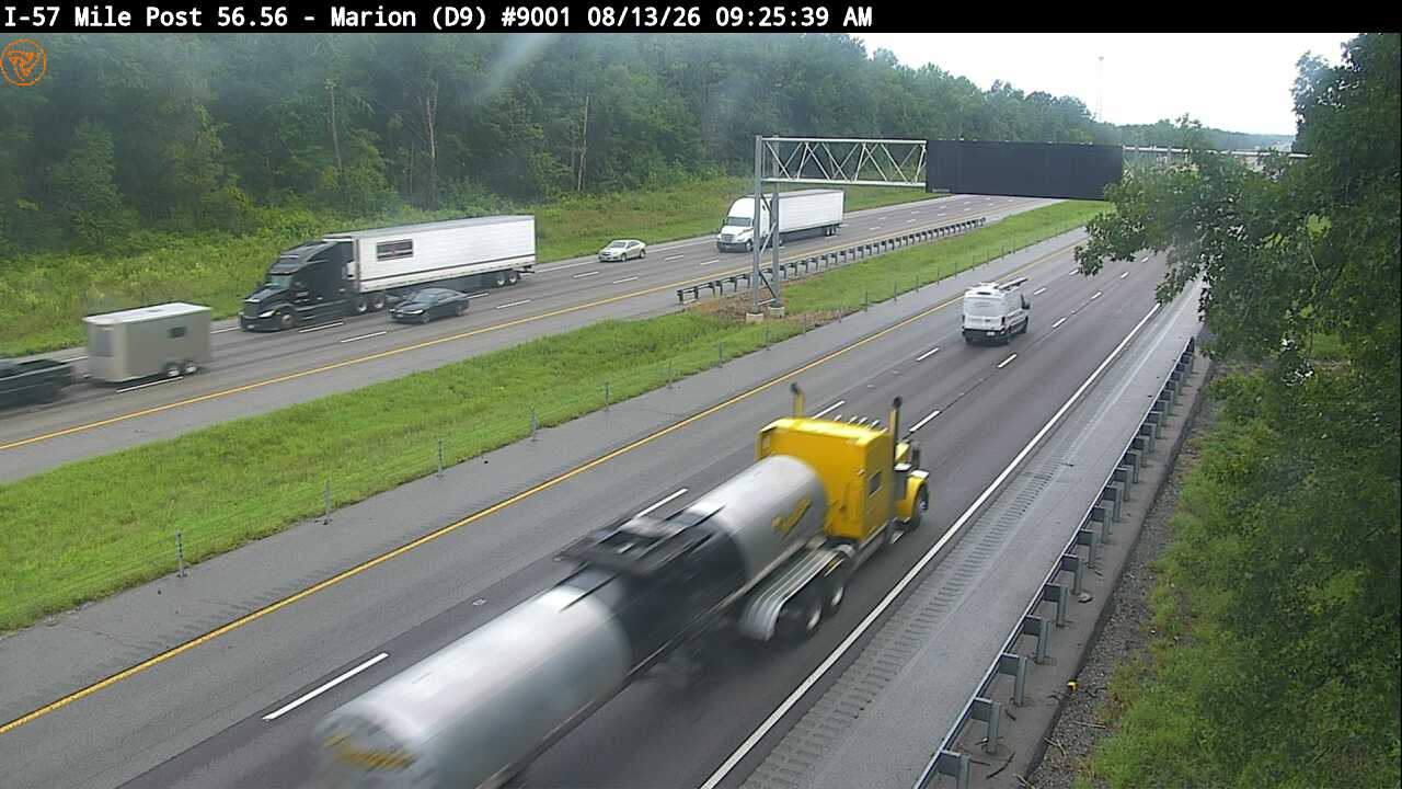 I-57 NB at Marion (Mile Post 56.56) (9001)