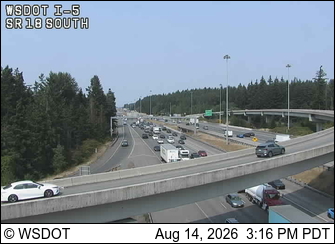 I-5 at MP 141.8: SR 18 Interchange, S