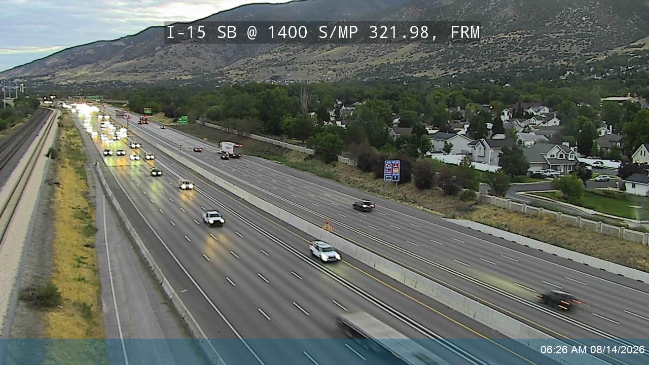I-15 SB @ 1400 S / MP 321.98, FRM                                                                   