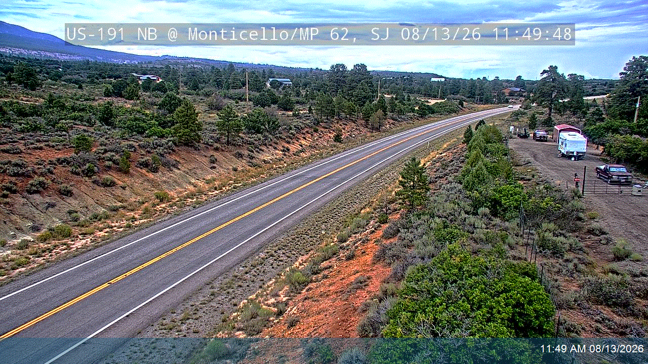 US-191 RWIS NB @ Monticello / MP 62, SJ