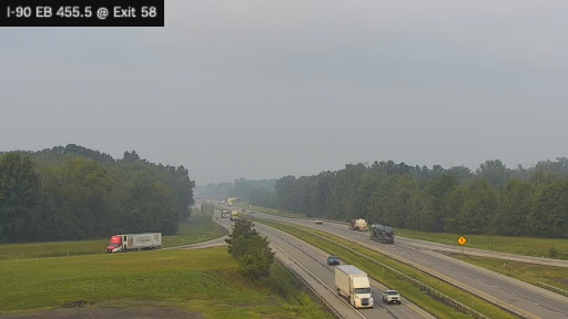I-90 MP 455.50 EB at Interchange 58 (Silver Creek)