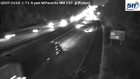 GDOT-0068: I-75 N past MtParanRd MM 257.2 (Fulton)