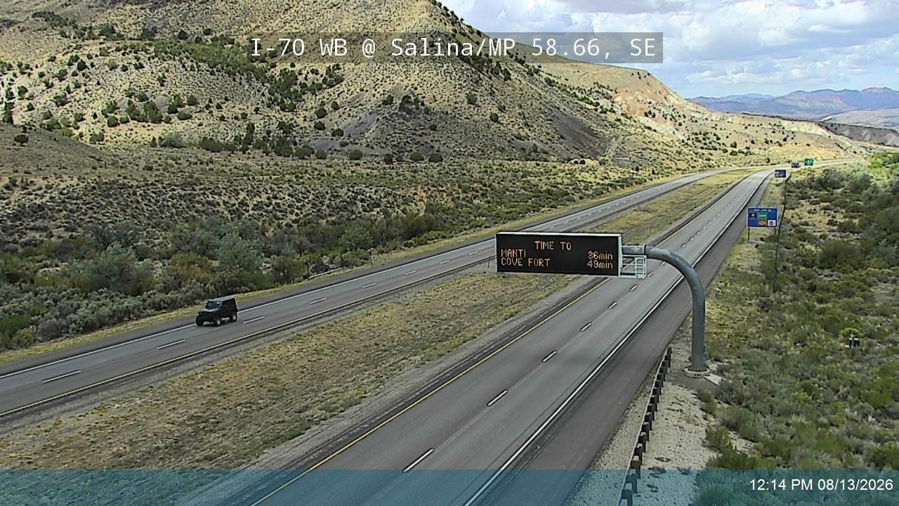 I-70 WB @ Salina VMS / MP 58.66, SE                                                                 