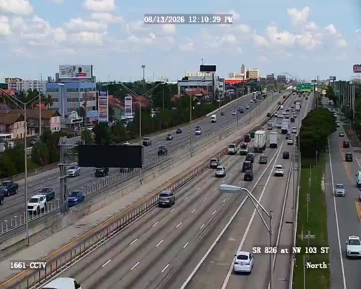 SR-826 NB at 103rd ST