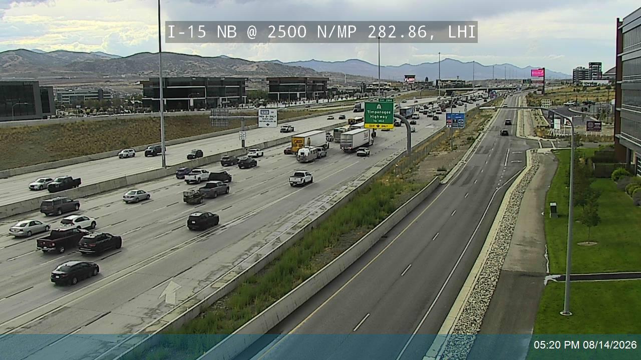 I-15 NB @ 2500 N / MP 282.86, LHI                                                                   