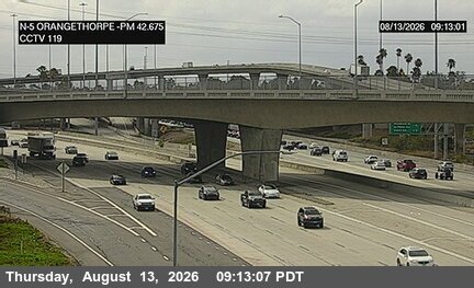 I-5 : (119) North of Orangethorpe Boulevard