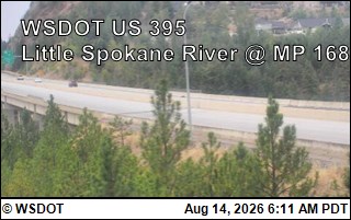 US 395 at MP 168: Little Spokane River (3)
