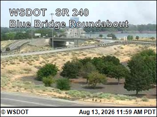 SR 240 at MP 43.1: Blue Bridge Roundabout