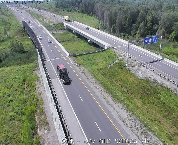 Highway 407 near Old Scugog Road
