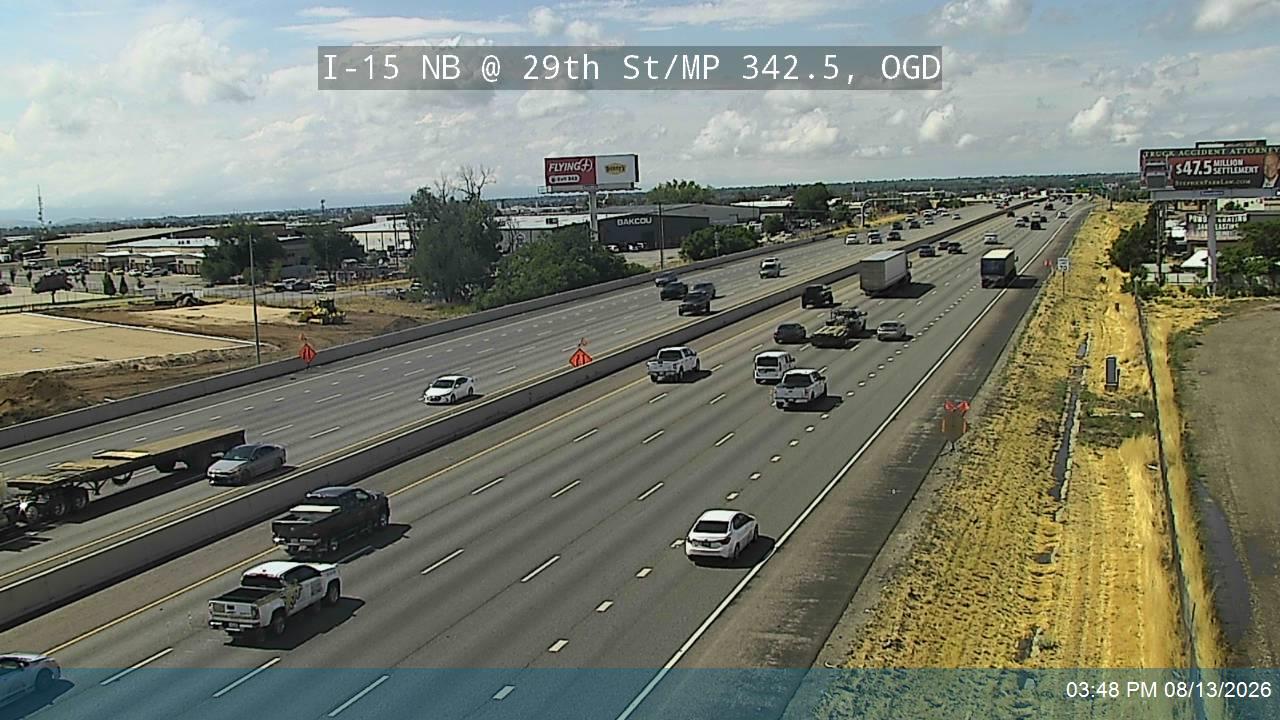 I-15 NB @ 29th St / MP 342.5, OGD