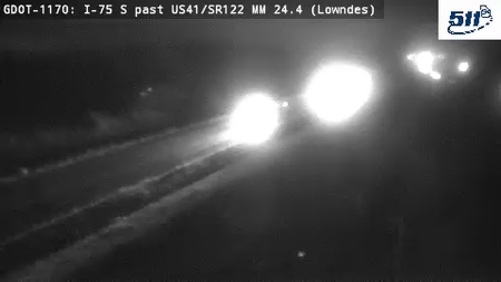 GDOT-1170: I-75 S past FranksCreekRd MM 24.4 (Lowndes)