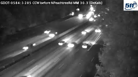 GDOT-0584: I-285 CCW before NPeachtreeRd MM 30.3 (DeKalb)