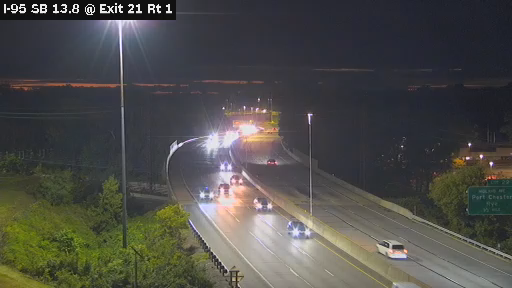 I-95 MP 013.80 SB at Interchange 21 (Route1/I-287)