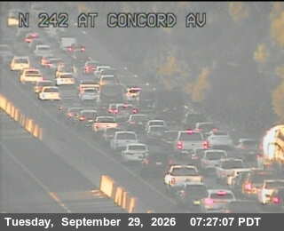 CA-242 - TV826 -- SR-242 : AT CONCORD AV - North