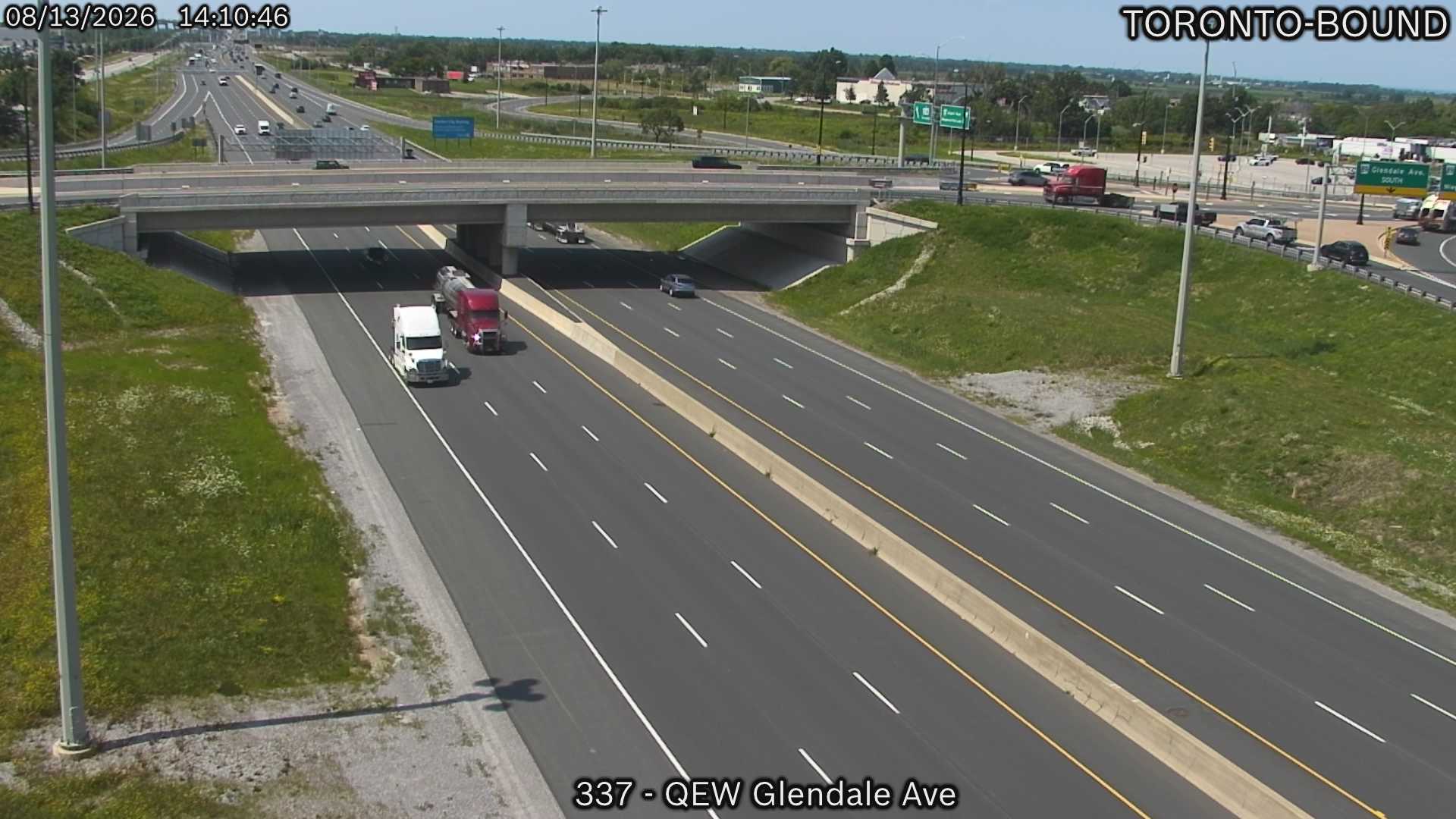 QEW near Glendale Ave.
