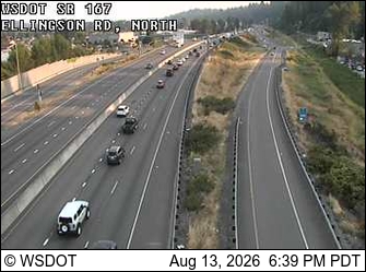 SR 167 at MP 12.4: Ellingson Rd, N