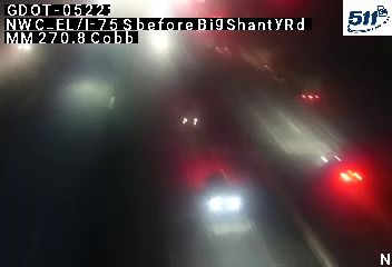 GDOT-0522: I-75 S before BigShantyRd MM 270.8 (Cobb)