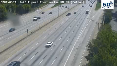 GDOT-0353: I-20 E past CherokeeAve MM 58.1 (Fulton)