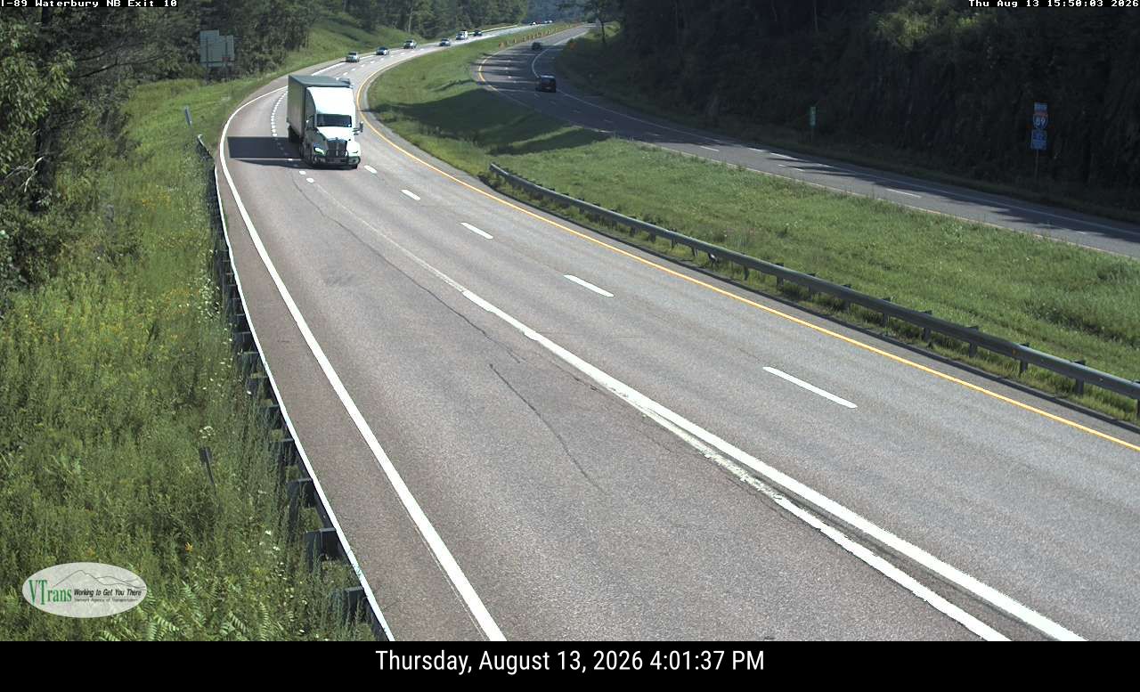 I-89 NB Exit 10 Waterbury South