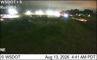 I-5 at MP 72.8: Rush Rd