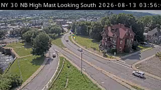NY 30 NB High Mast Looking South