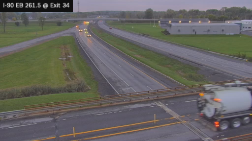 I-90 MP 261.50 EB at Interchange 34 (Canastota)