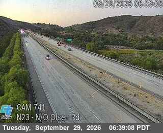 CA-23 - SR-23 : (741) n/o Olsen Rd - North