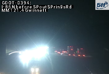 GDOT-0394: I-85 N before SpoutSpringsRd MM 121.4 (Gwinnett)