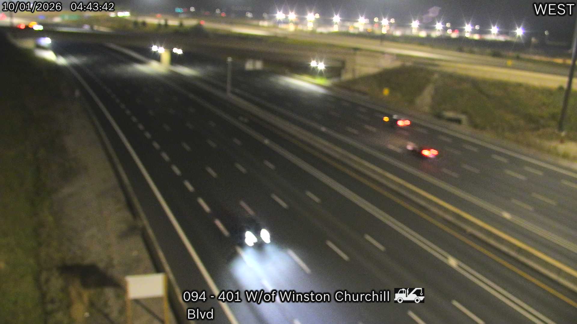 Highway 401 West of Winston Churchill Boulevard