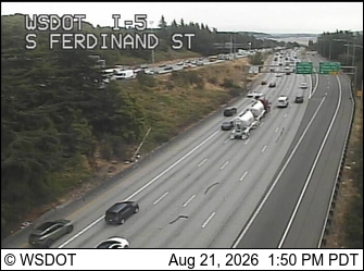 I-5 at MP 162: S Ferdinand St