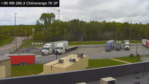 I-90 MP 266.30 WB at Chittenango Service Area Truck Park 2