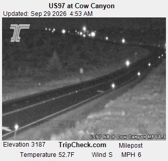 US97 at Cow Canyon