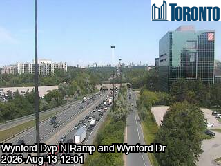 Don Valley Parkway near WynfoRoad Drive