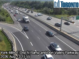 Don Valley Parkway near York Mills Road
