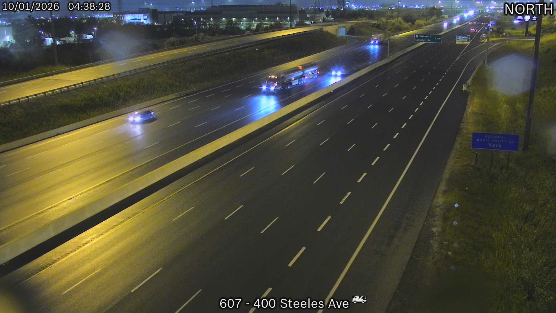 Highway 400 at Steeles Avenue