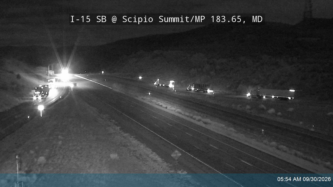 I-15 SB @ Scipio Summit / Exit 184 / MP 183.65, MD